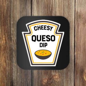 Funny Group Condiments Halloween Costume Cheesy Queso Dip Coaster