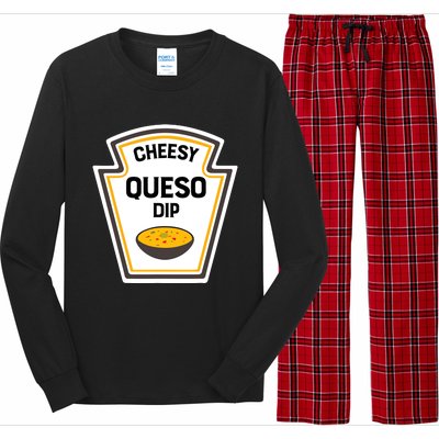 Funny Group Condiments Halloween Costume Cheesy Queso Dip Long Sleeve Pajama Set