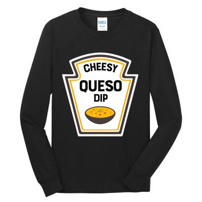 Funny Group Condiments Halloween Costume Cheesy Queso Dip Tall Long Sleeve T-Shirt