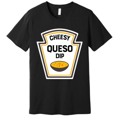 Funny Group Condiments Halloween Costume Cheesy Queso Dip Premium T-Shirt