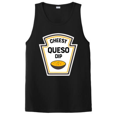 Funny Group Condiments Halloween Costume Cheesy Queso Dip PosiCharge Competitor Tank