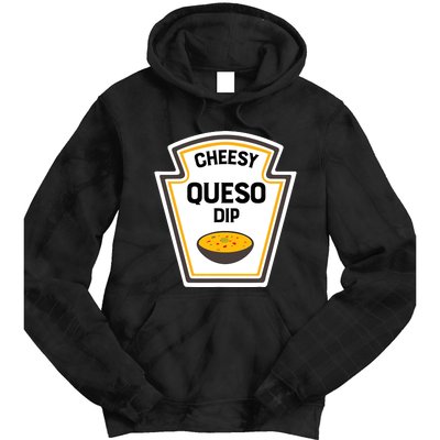 Funny Group Condiments Halloween Costume Cheesy Queso Dip Tie Dye Hoodie