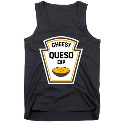 Funny Group Condiments Halloween Costume Cheesy Queso Dip Tank Top