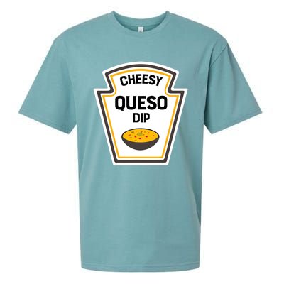 Funny Group Condiments Halloween Costume Cheesy Queso Dip Sueded Cloud Jersey T-Shirt