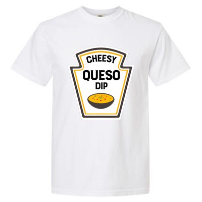 Funny Group Condiments Halloween Costume Cheesy Queso Dip Garment-Dyed Heavyweight T-Shirt