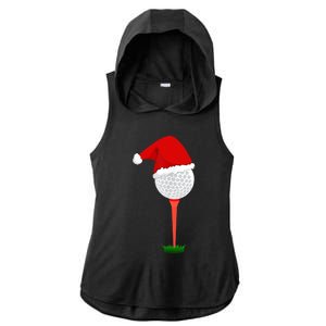 Funny Golfing Christmas Tee Holiday Golf Ball TShirt Ladies PosiCharge Tri-Blend Wicking Draft Hoodie Tank