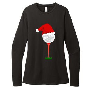 Funny Golfing Christmas Tee Holiday Golf Ball TShirt Womens CVC Long Sleeve Shirt