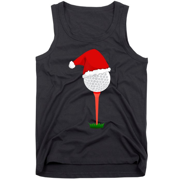 Funny Golfing Christmas Tee Holiday Golf Ball TShirt Tank Top