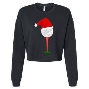 Funny Golfing Christmas Tee Holiday Golf Ball TShirt Cropped Pullover Crew