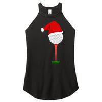 Funny Golfing Christmas Tee Holiday Golf Ball TShirt Women's Perfect Tri Rocker Tank