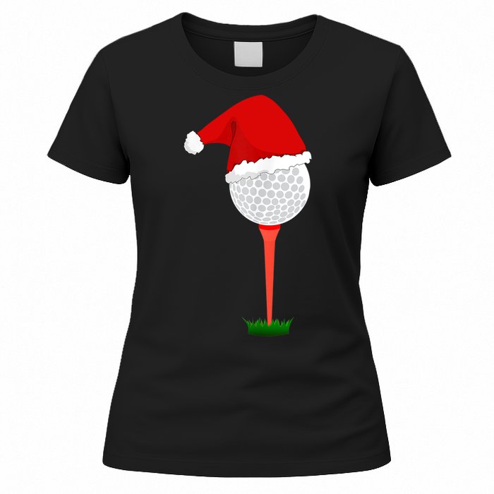 Funny Golfing Christmas Tee Holiday Golf Ball TShirt Women's T-Shirt