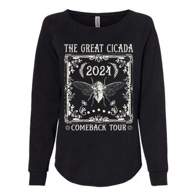 Funny Great Cicada Comeback 2024 Insect Invasion Womens California Wash Sweatshirt