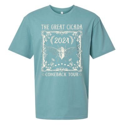 Funny Great Cicada Comeback 2024 Insect Invasion Sueded Cloud Jersey T-Shirt