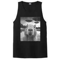 Funny Graphic Capybara Selfie With Ufos Weird PosiCharge Competitor Tank