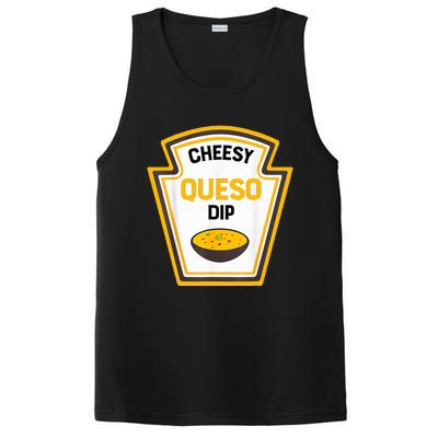 Funny Group Condiments Halloween Costume Cheesy Queso Dip PosiCharge Competitor Tank