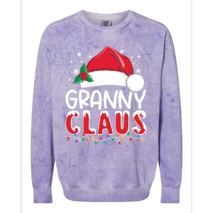 Funny Granny Claus Christmas Great Gift Xmas Pajamas Santa Gift Colorblast Crewneck Sweatshirt