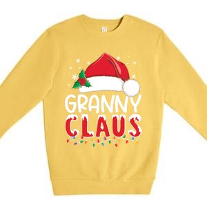 Funny Granny Claus Christmas Great Gift Xmas Pajamas Santa Gift Premium Crewneck Sweatshirt