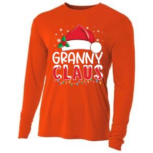 Funny Granny Claus Christmas Great Gift Xmas Pajamas Santa Gift Cooling Performance Long Sleeve Crew