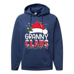 Funny Granny Claus Christmas Great Gift Xmas Pajamas Santa Gift Performance Fleece Hoodie