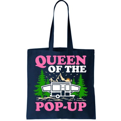 Funny Gift Camping Queen Of The Pop Up Camper Gift Tote Bag