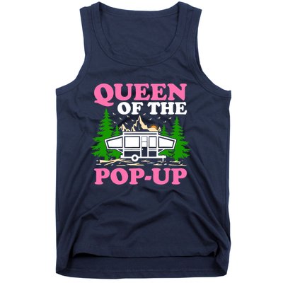 Funny Gift Camping Queen Of The Pop Up Camper Gift Tank Top