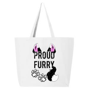 Furry Gift Cool Gift Proud Furry Tail And Ears Sweater Gift 25L Jumbo Tote