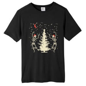 Funny Goth Christmas Dancing Skeletons Cute Gift Tall Fusion ChromaSoft Performance T-Shirt