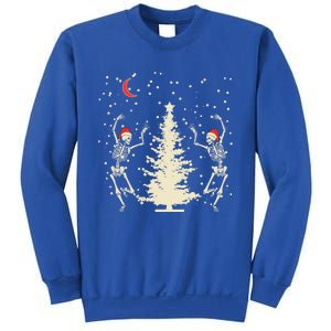 Funny Goth Christmas Dancing Skeletons Cute Gift Sweatshirt