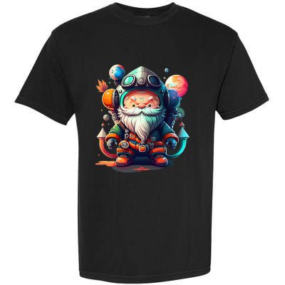 funny Gnome Cute and funny gnome Astronaut Galaxy Garment-Dyed Heavyweight T-Shirt