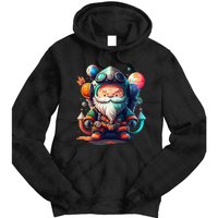 funny Gnome Cute and funny gnome Astronaut Galaxy Tie Dye Hoodie