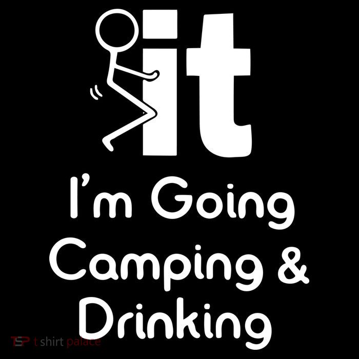 Funny Going Camping And Drinking Gift Tall T-Shirt