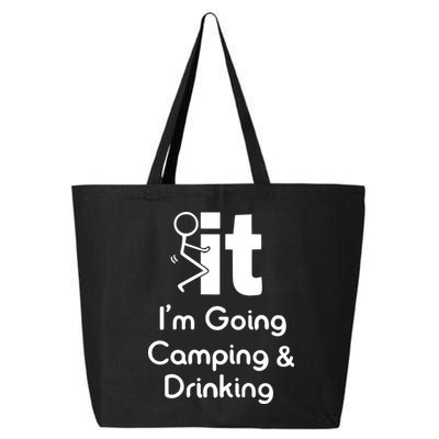 Funny Going Camping And Drinking Gift 25L Jumbo Tote