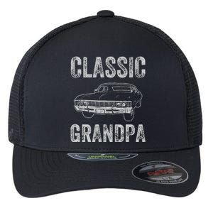 Funny Grandpa Classic Car Graphic Grandpas With Classic Cars Flexfit Unipanel Trucker Cap