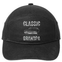 Funny Grandpa Classic Car Graphic Grandpas With Classic Cars 7-Panel Snapback Hat