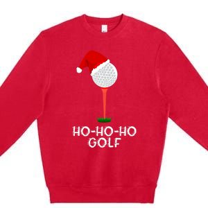 Funny Golfing Christmas Shirt Holiday Golf Ball Premium Crewneck Sweatshirt