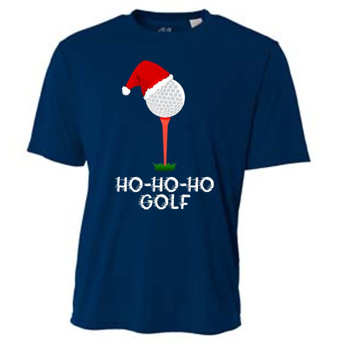 Funny Golfing Christmas Shirt Holiday Golf Ball Cooling Performance Crew T-Shirt