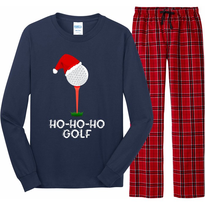 Funny Golfing Christmas Shirt Holiday Golf Ball Long Sleeve Pajama Set