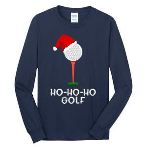 Funny Golfing Christmas Shirt Holiday Golf Ball Tall Long Sleeve T-Shirt