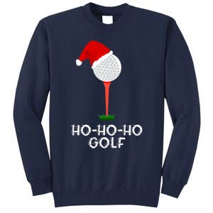 Funny Golfing Christmas Shirt Holiday Golf Ball Tall Sweatshirt