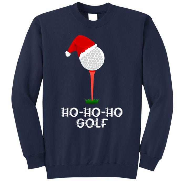 Funny Golfing Christmas Shirt Holiday Golf Ball Tall Sweatshirt