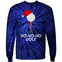 Funny Golfing Christmas Shirt Holiday Golf Ball Tie-Dye Long Sleeve Shirt