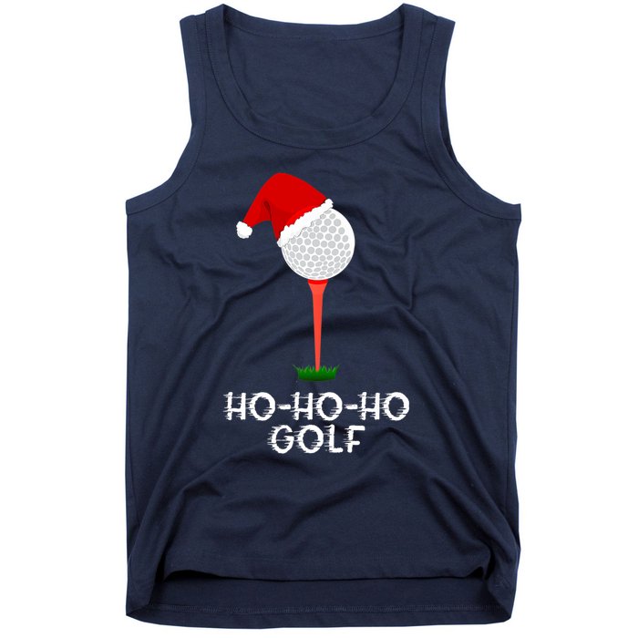 Funny Golfing Christmas Shirt Holiday Golf Ball Tank Top