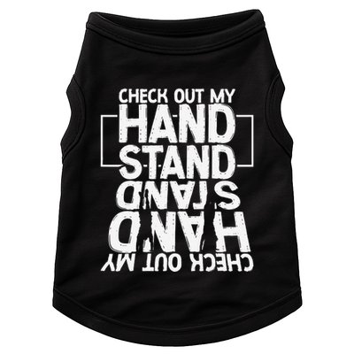 Funny Gymnastics Check Out My Handstand Acrobat Doggie Tank