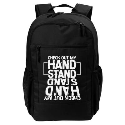 Funny Gymnastics Check Out My Handstand Acrobat Backpack