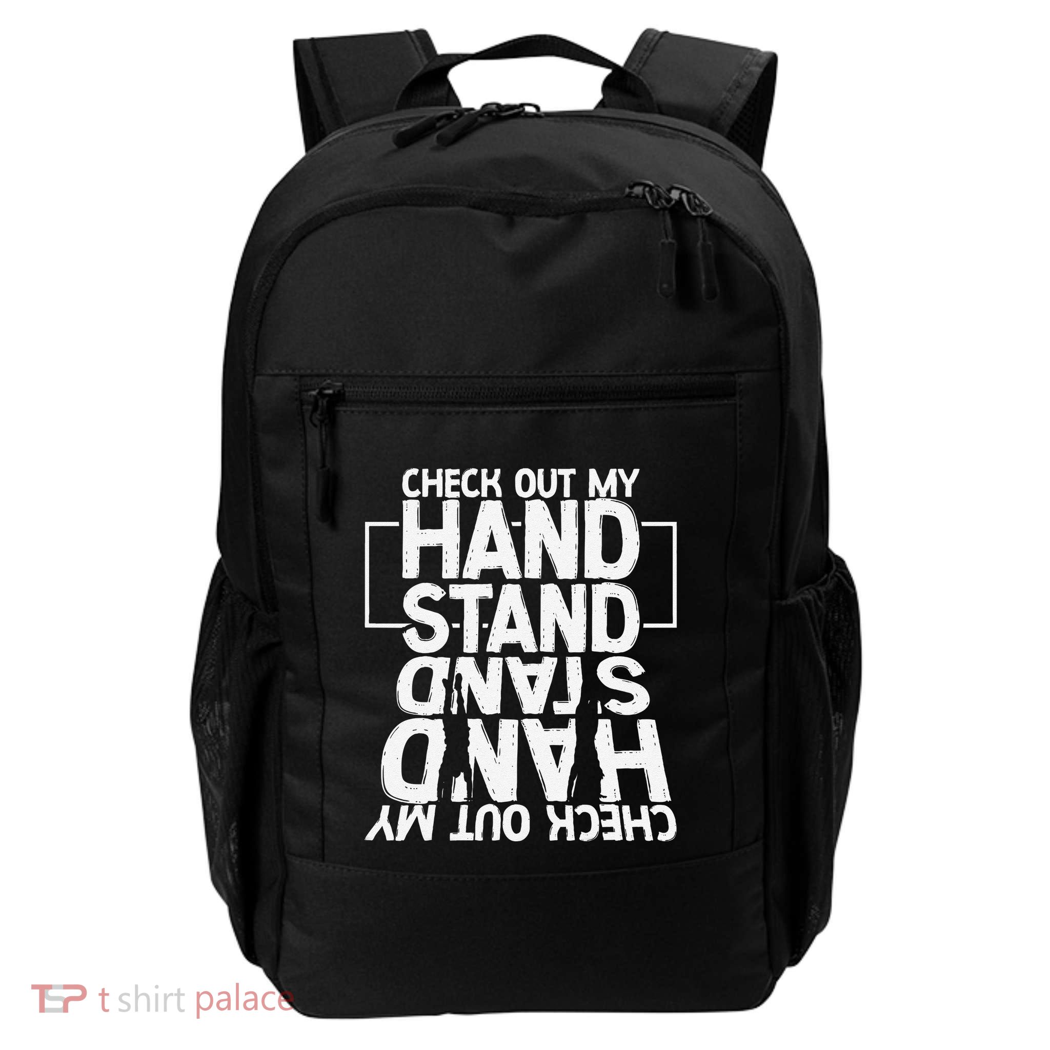 Funny Gymnastics Check Out My Handstand Acrobat Backpack