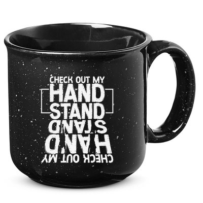 Funny Gymnastics Check Out My Handstand Acrobat 15oz Campfire Ceramic Mug