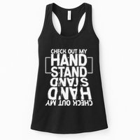 Funny Gymnastics Check Out My Handstand Acrobat Womens Tank Top