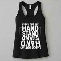 Funny Gymnastics Check Out My Handstand Acrobat Womens Tank Top