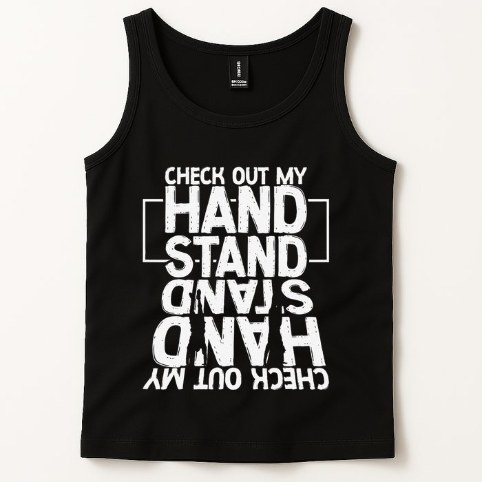 Funny Gymnastics Check Out My Handstand Acrobat Tank Top