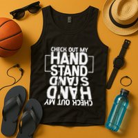 Funny Gymnastics Check Out My Handstand Acrobat Tank Top